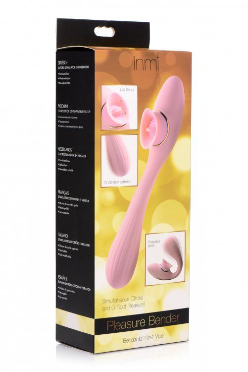 Customize sensual pleasure for your uniquely perfect anatomy... Inmi - Pleasure Bender Bendable 2-in-1 Vibe - Pink photo-9