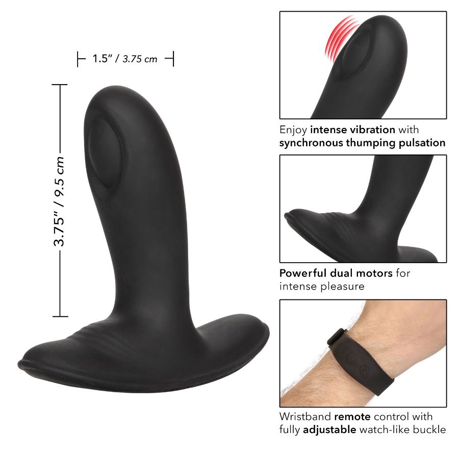 The Eclipse Wristband Remote Pulsing Probe is a sensual sili... CEN - Eclipse Wristband Remote Pulsing Probe - Black photo-11