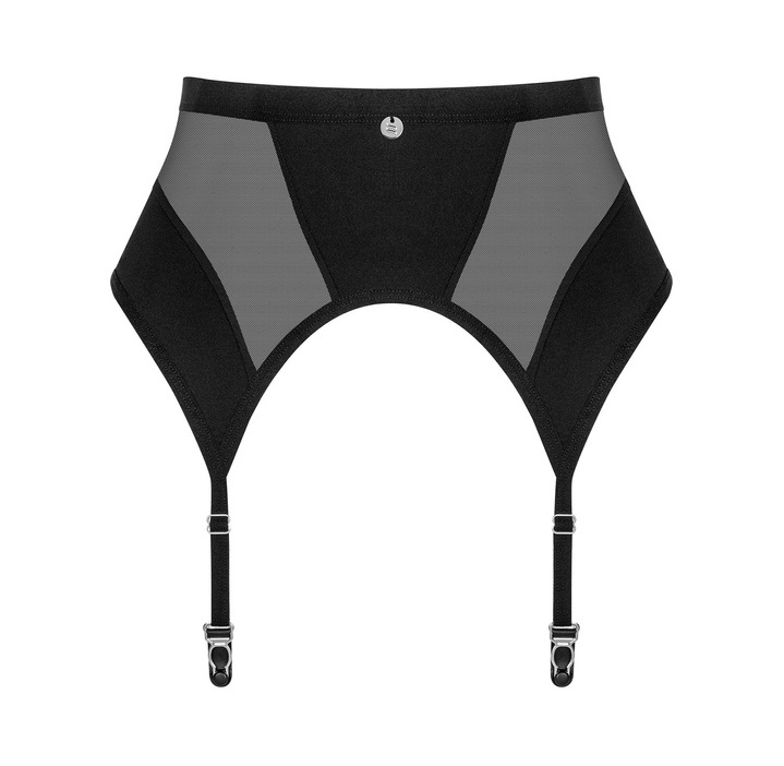 Classics with a modern twist combo is your sweet spot? Then ... Obsessive - Chic Amoria Garter Belt - Black - M/L photo-5