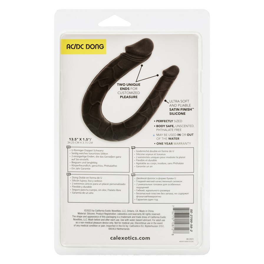 Explore a world of infinite pleasure with the Boundless AC/D... CEN - Boundless AC/DC Double Dildo - Black photo-10