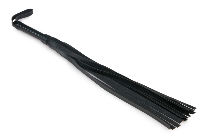 Has your partner been naughty? Punish him or her with this e... Easytoys - Flogger Whip - Black photo-2
