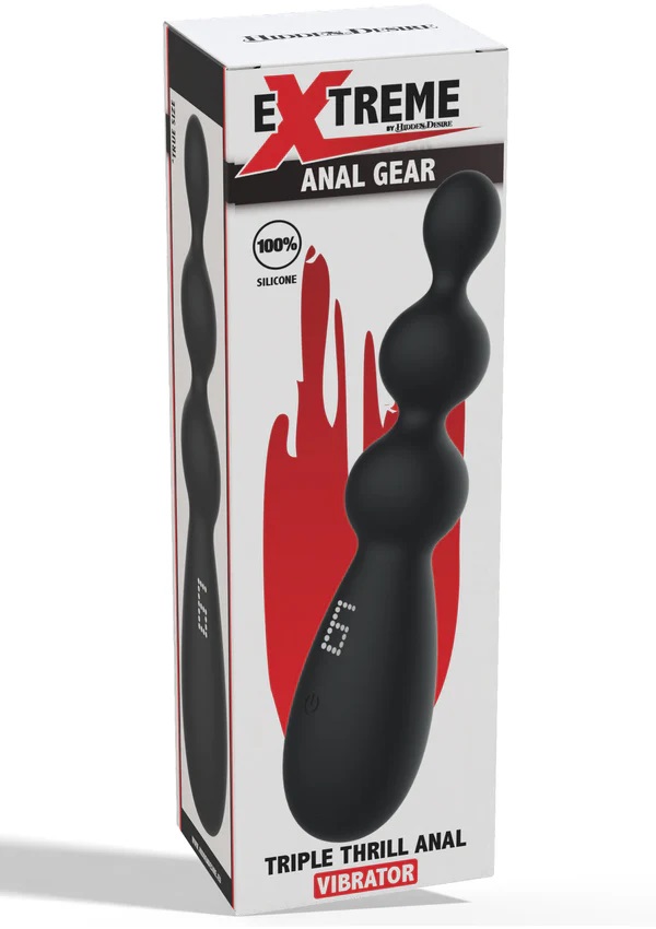 Extreme by Hidden Desire offers a unique collection of Anal ... Hidden Desire - Triple Thrill Anal Vibrator - Black photo-6