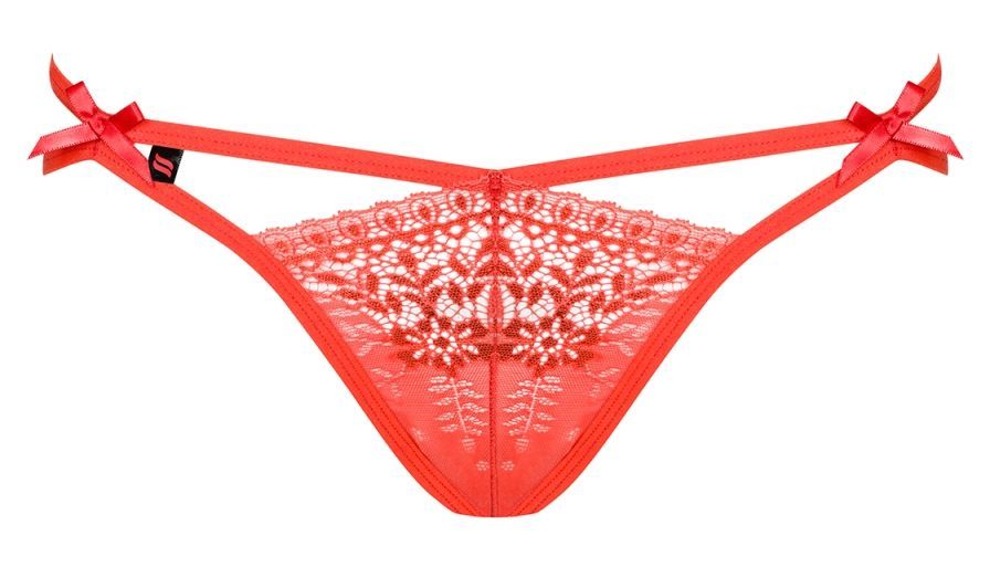 What will encourage you to have spicy fun with your man? Thi... Obsessive - Intensa Double Thong - Cherry Tomato - L/XL photo-7