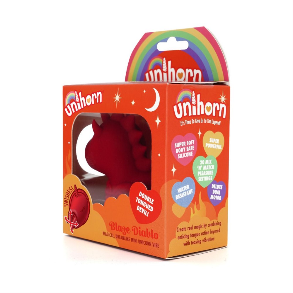 Introducing Blaze Diablo, a new addition to our best-selling... Unihorn - Blaze Diablo Clitoral Vibe - Red photo-15