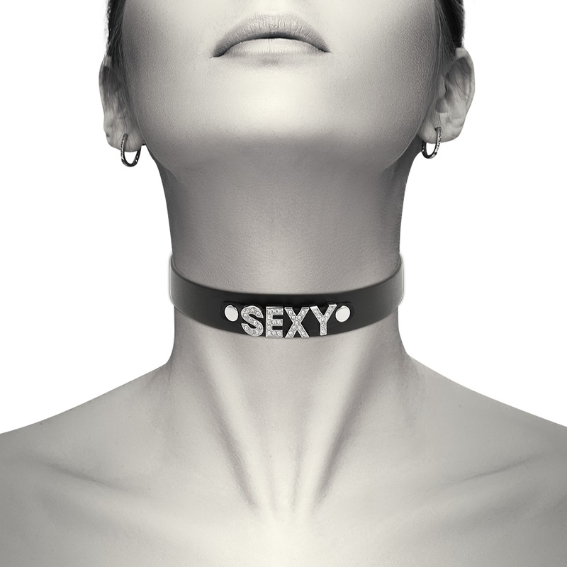 Discover Coquette chokers! The perfect complement for your f... Coquette - Choker Sexy Vegan Leather - Black photo-2