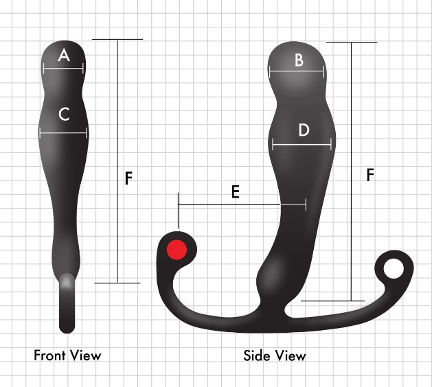 The Aneros Eupho is our most versatile prostate massager sty... Aneros - Eupho Syn Trident Prostate Massager - Black photo-6