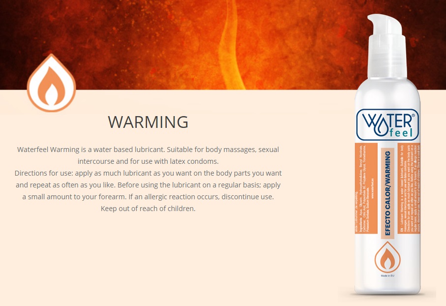 Lubricant Warming is a water based lubricant. Suitable for b... Waterfeel - Warming Lube - 150ml photo-2
