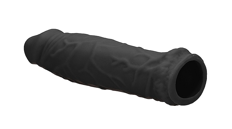 Be the bigger, better deal. The super-lifelike shapes, textu... RealRock - Penis Sleeve 6" - Black photo-7