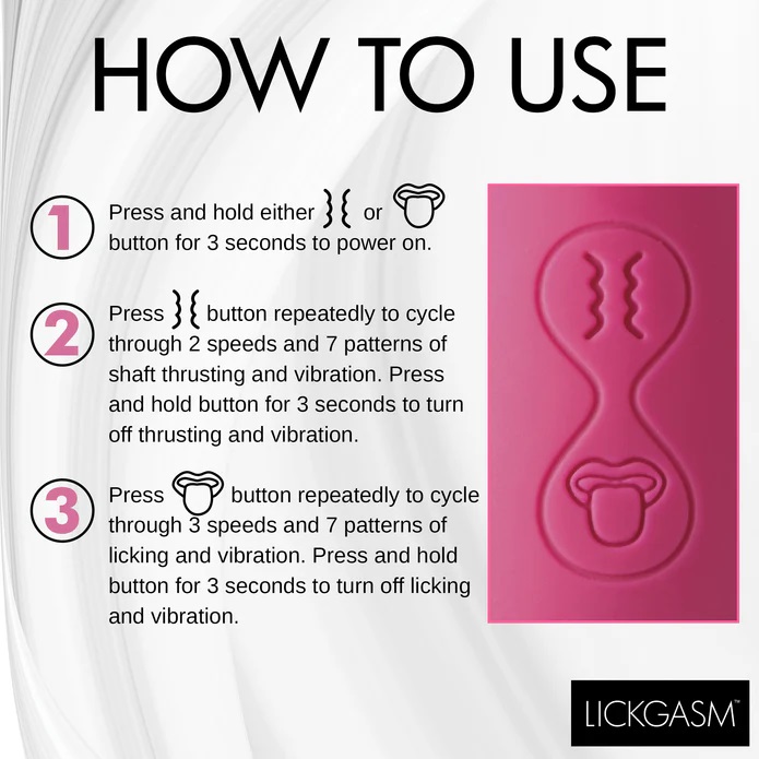 Wrap yourself in pleasure and ecstasy with this Tease and Pl... Lickgasm - Tease & Please Thrusting Licking Vibe - Pink photo-6