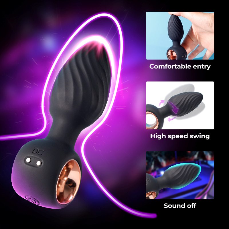 This extremely cost-effective twisted anal plug is ideal for... Secwell - Aisi Twist Butt Plug - Black photo-6