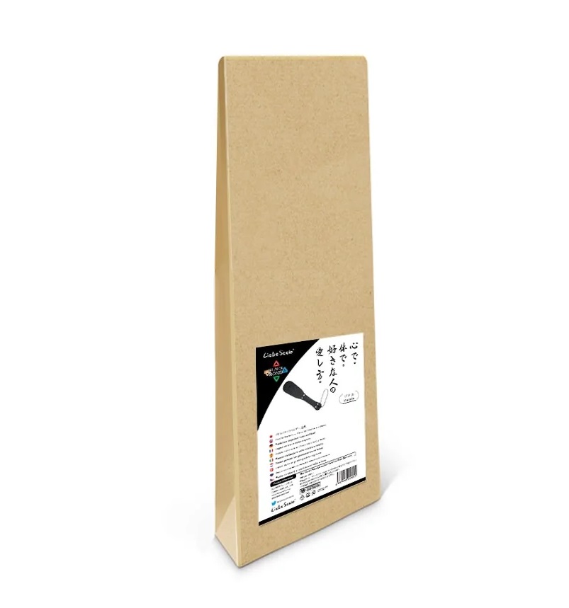 Eco-friendly material, composed of 50% recycled leather and ... Liebe Seele - Black Bond Paddle photo-4