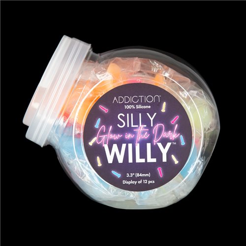 Addiction - 3.3" Glow Dildo Silly Willy photo