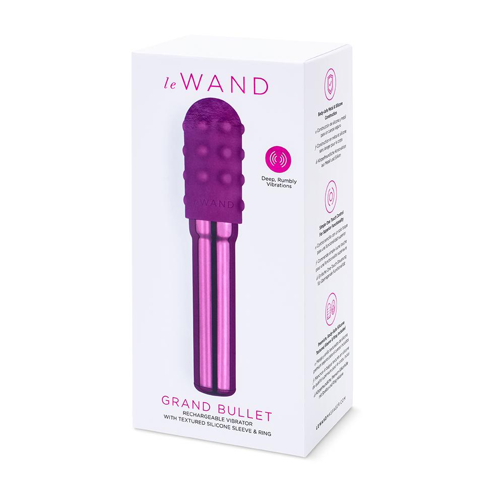Rechargeable Vibrator With Silicone Textured Ring
Take your... Le Wand - Grand Bullet - Cherry photo-10