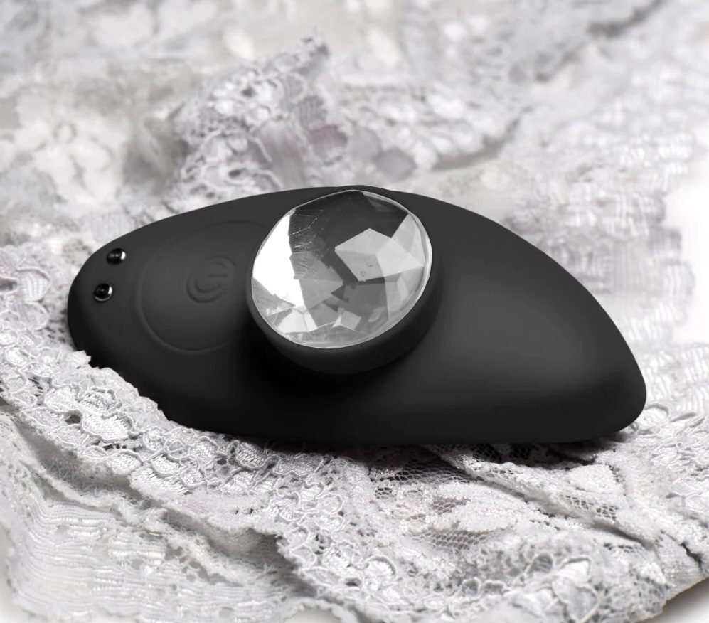 Get a toy with beauty and function! This Naughty Knickers Bl... Frisky - Panty Vibrator w Remote Control - Black photo-5
