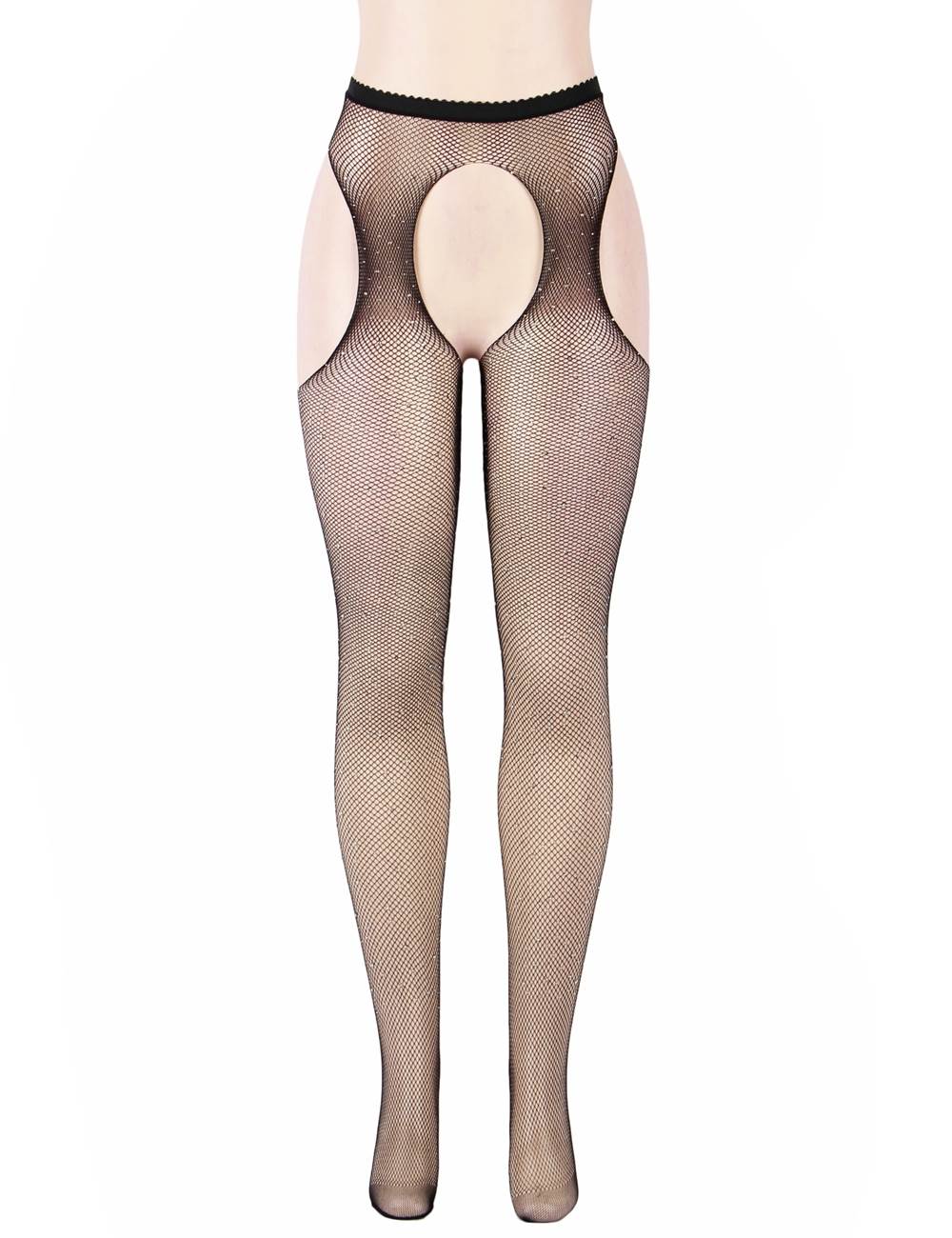 Fishnet pantyhose with rhinestones
Material &nbs... Ohyeah - Fishnet Diamonds Pantyhose - Black - M photo-3