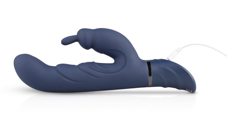 Stimulate all your sensitive spots at the same time with the... Easytoys - Midnight Rabbit Vibe - Blue photo-7