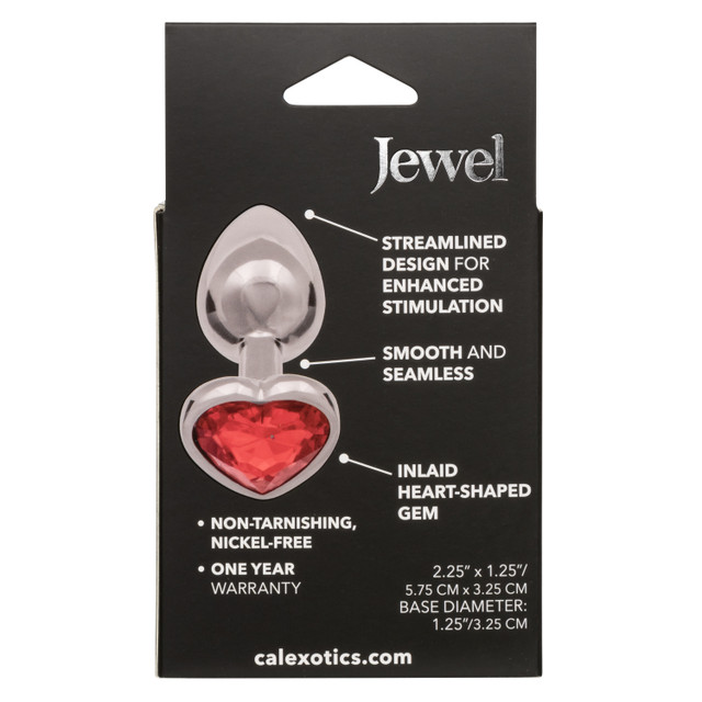 Introducing the Jewel Small Ruby Heart Plug, a captivating a... CEN - Jewel Ruby Heart Anal Plug S - Red photo-8