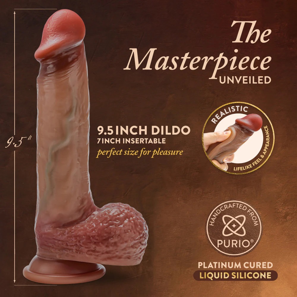 Discover your sexual enlightenment with Raphael, the 9.5-inc... Renaissance - Raphael Sliding Skin Dildo 24cm - Tan photo-7