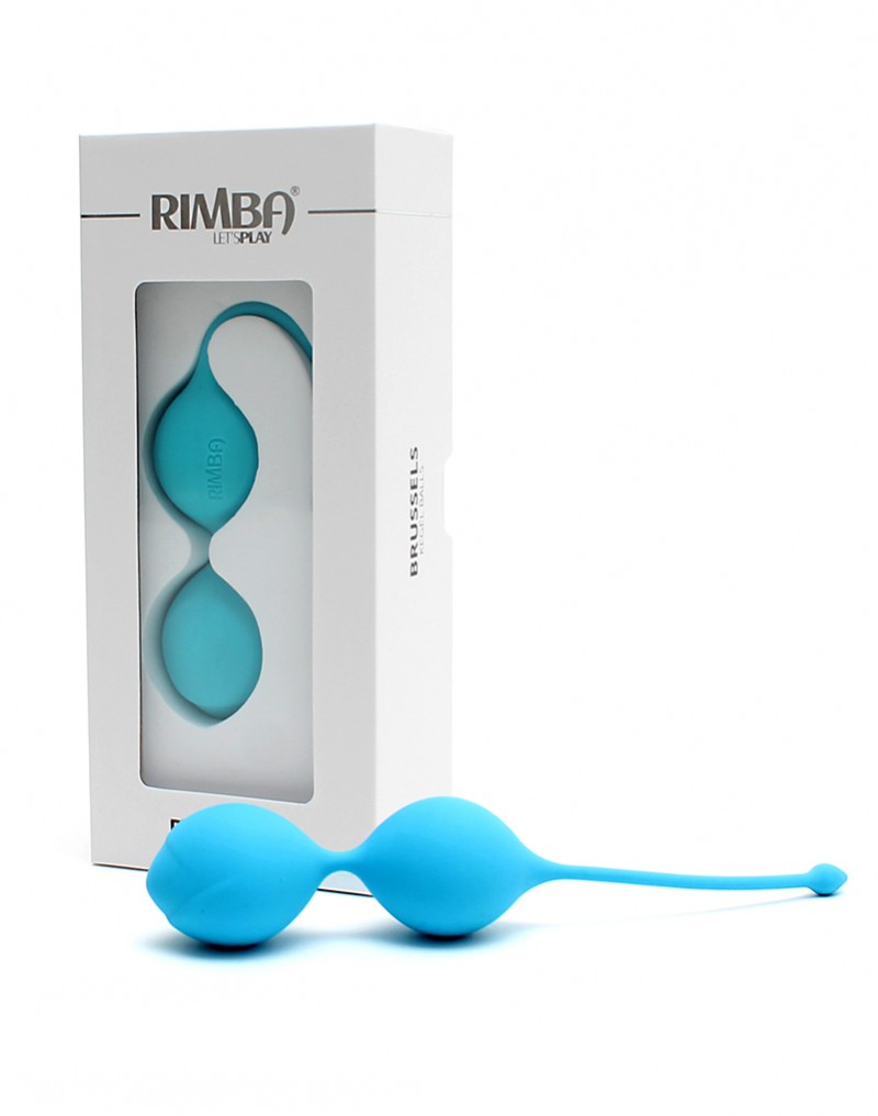 These small shaped kegel balls help you to train your pelvic... Rimba - Brussels Kegel Balls 30mm - Blue photo-4