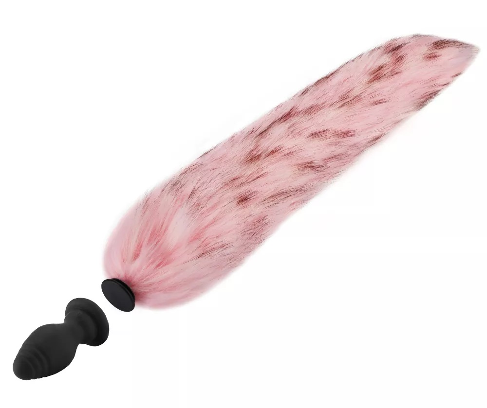 The Tail Butt Plug features its vibrating silicone plug in d... MT - Vibro Tail Plug - Pink photo-2