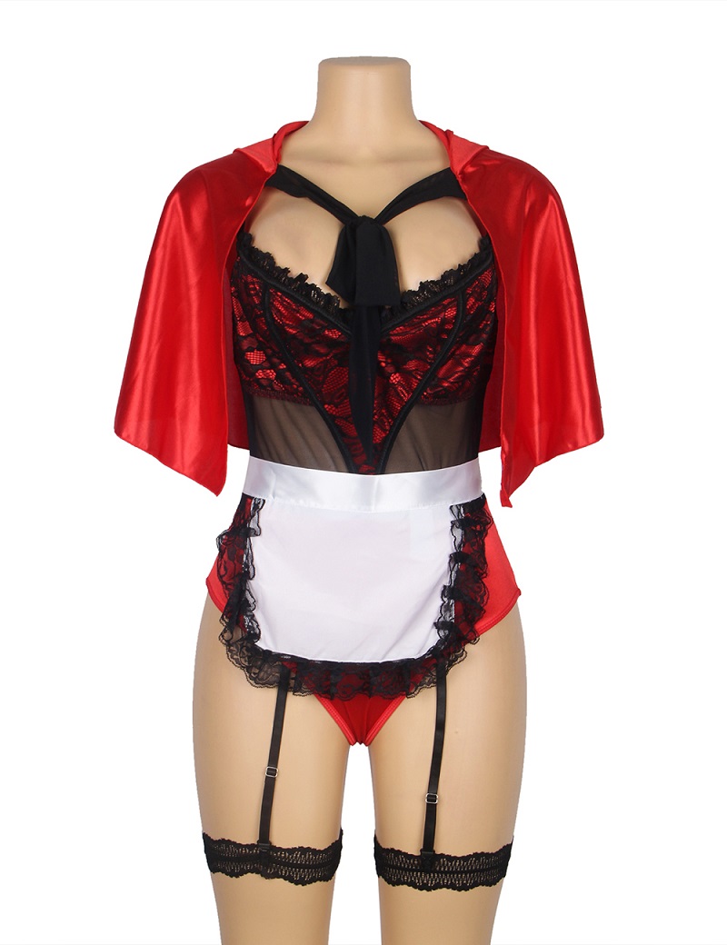 Halloween and Christmas adult little Red Riding Hood cosplay... Ohyeah - Red Riding Hood Costume - M photo-7