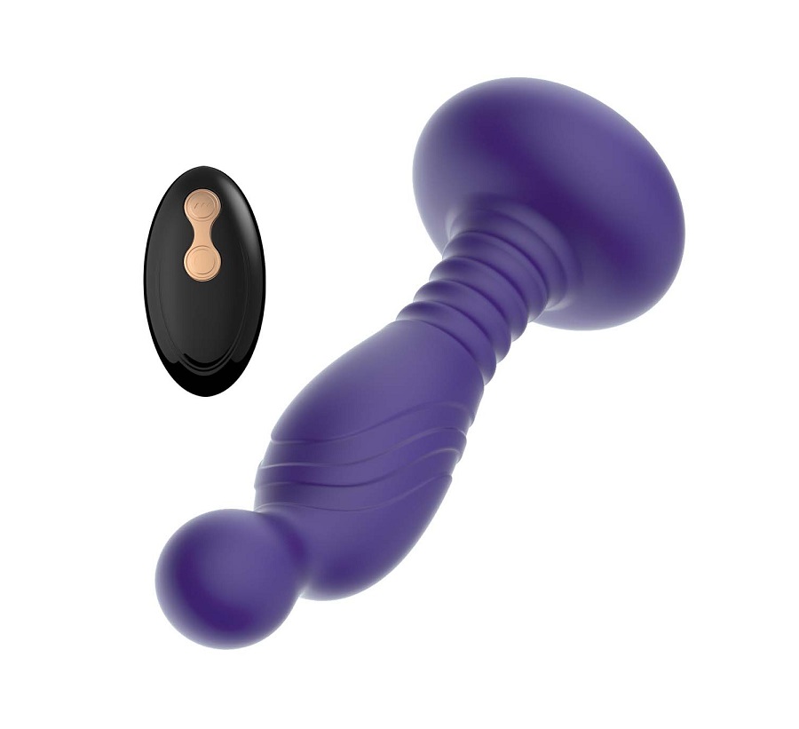 Unlock next-level pleasure with the Nasstoys The Royale P-Sp... Nasstoys - Pleasure Prostate Massager w Motion Head - Purple photo-2