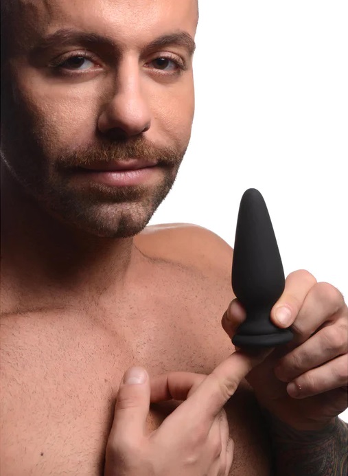 Enjoy this premium, phthalate-free, silicone plug that can b... Tailz - Snap-On Anal Plug L - Black photo-3