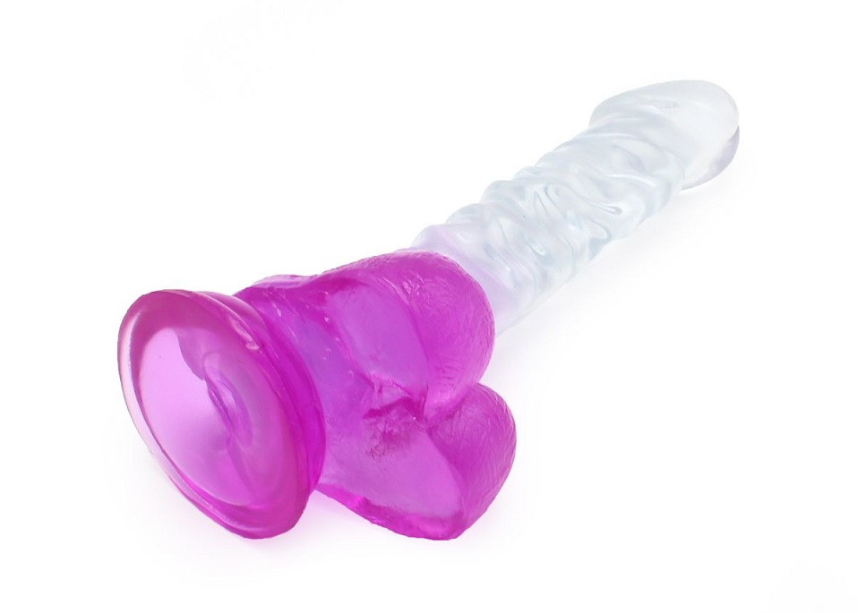 This special transparent dildo has an amazing color mix and ... Kiotos - Wave Dildo 04 - Purple photo-8