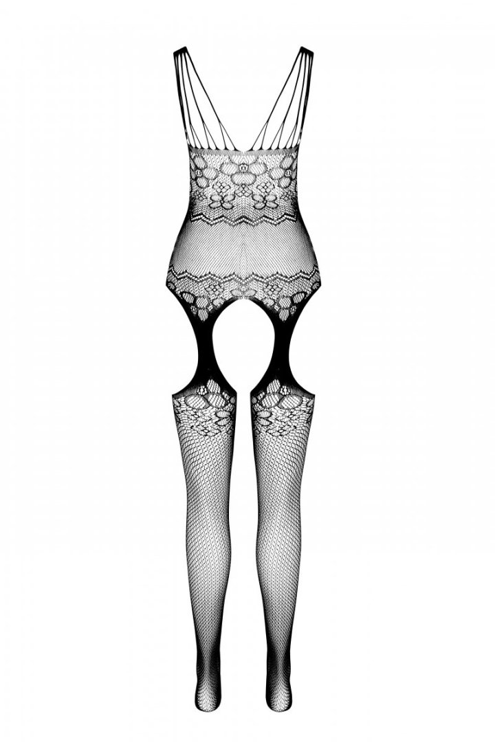 Sexy bodystocking that perfectly fits the figure, emphasizin... Passion - Eco Bodystocking BS004 - Black photo-6