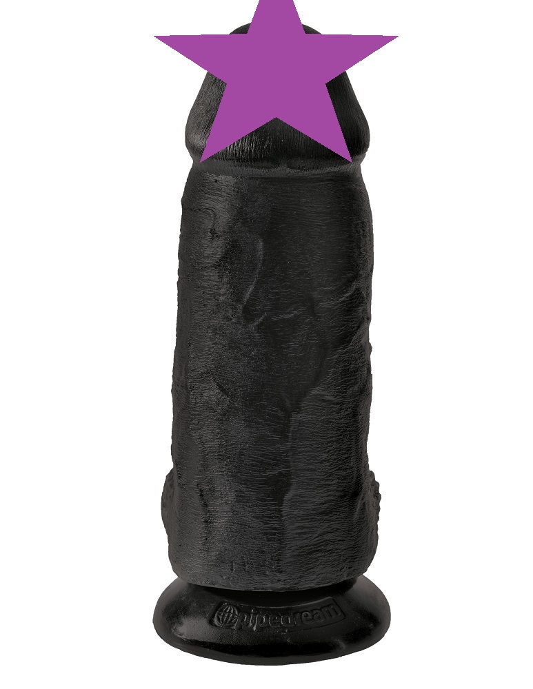 Do you want your first dildo to look and feel just like the ... King Cock - Chubby - Black photo-2