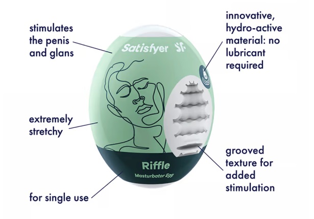 You’re always on the safe side with the Satisfyer Riffle Mas... Satisfyer - Single Egg - Riffle photo-4