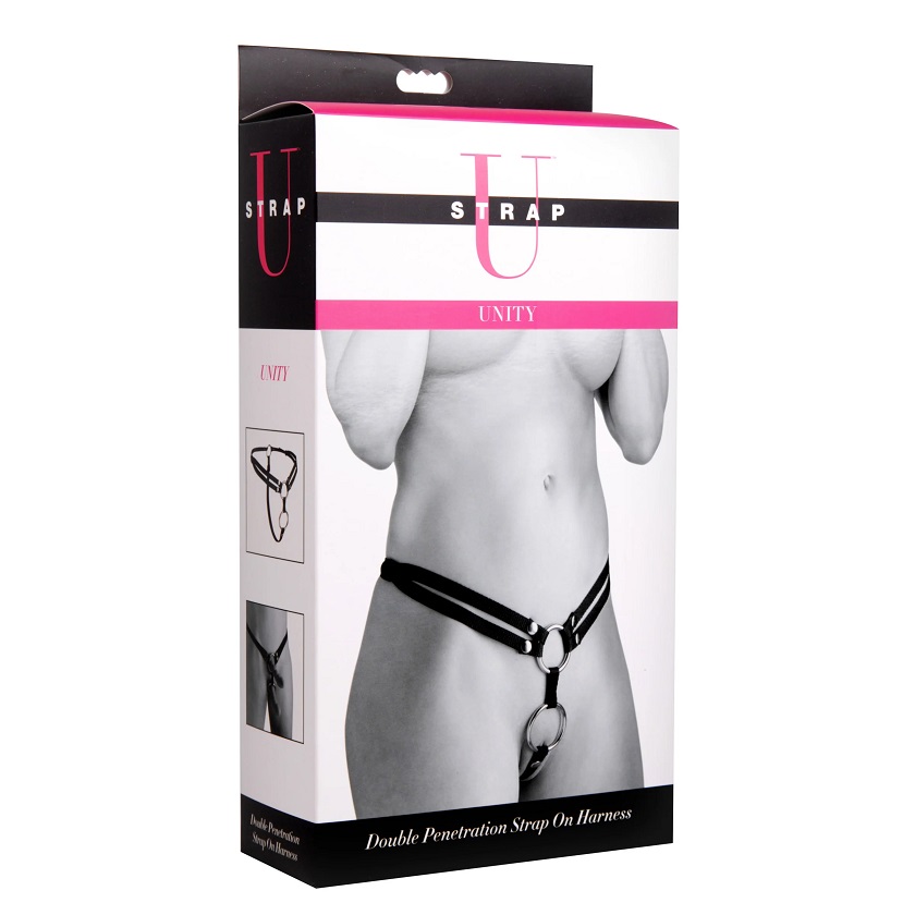 With the Unity Harness System, you can give your partner the... Strap U - Unity Double Strap-On Harness - Black photo-5