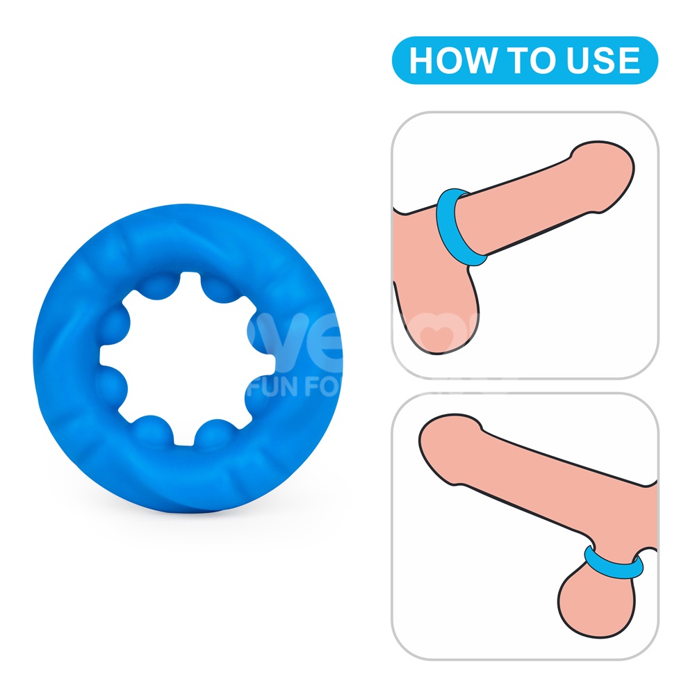 Elevate your experience with the Ridge Bump Stretcher, boast... Lovetoy - Pinnacle Pro Ridge Bump Stretcher - Blue photo-8