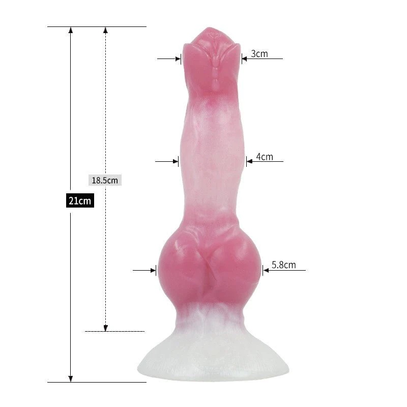 Material: silicone
Intotal L: 21cm
Insert L: 18.5cm
Diamete... FAAK - Hellhound Dani Strap-On - Rosy photo-8