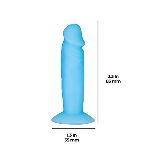 Addiction - 3.3" Glow Dildo Silly Willy photo