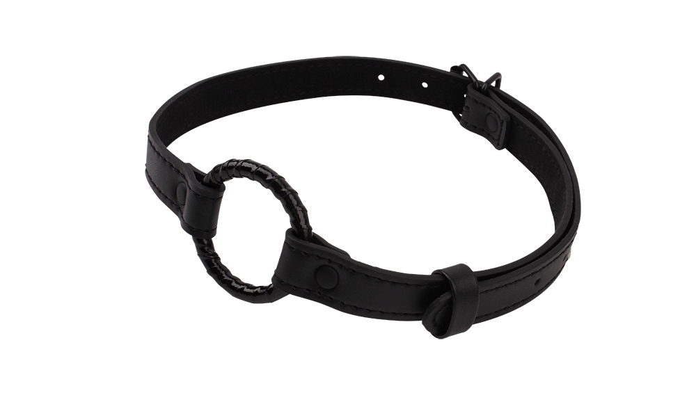 Fully Adjustable to Fit, Metal O Ring, Easy Use and Cleaning... Chisa - Metal O-Ring Gag - Black photo-2