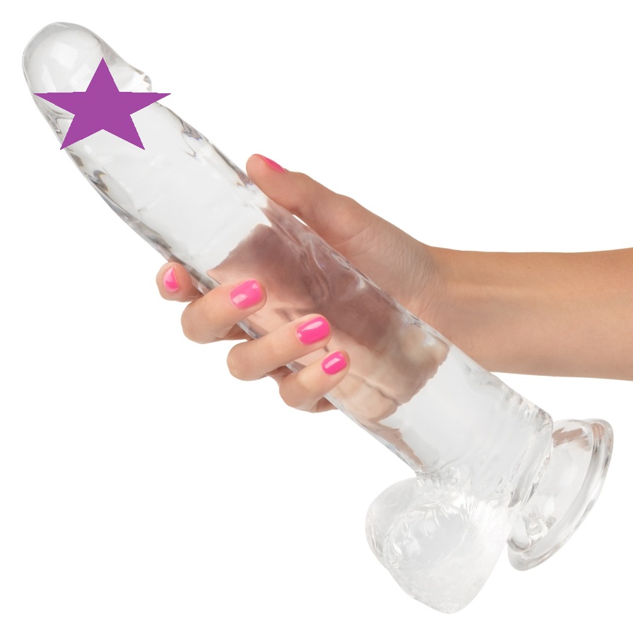 You’re all about the size of your pleasure and the CalExotic... CEN - Size Queen 10" Dildo - Clear photo-2