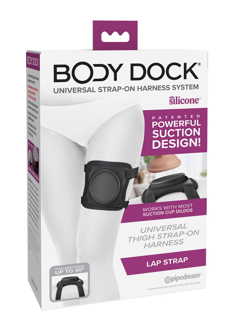 No Rings. No Snaps. No Hassle!
PUSH-AND-PLAY Patented Power... Pipedream - Body Dock Lap Harness - Black photo-6