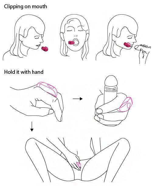 Extreme pleasure for men! Innovative oral sex vibrator by To... Toynary - J2S Re-chargeable Oral Vibrator - Cerise photo-12