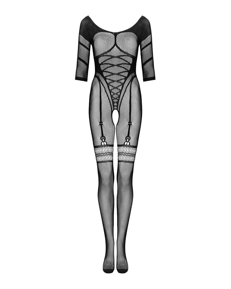 The modern and incredibly tempting design of the G329 bodyst... Obsessive - Bodystocking G329 - Black - XL/XXL photo-6