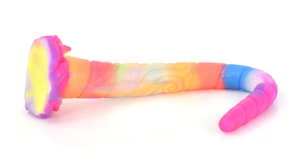 Glow in Dark Series
Material: silicone &nb... FAAK - Unicorn Glow Dildo - Luminous photo-5