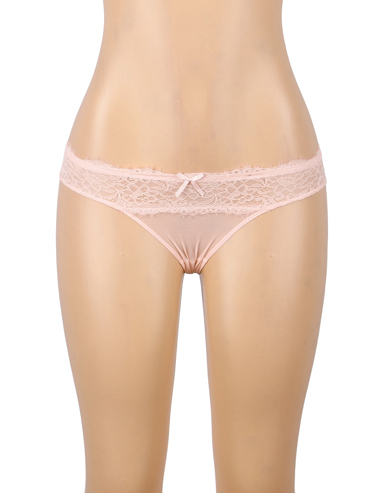 High quality sexy floral lace panty with open back
Material... Ohyeah - Floral Lace Panty - Pink - XL photo-4