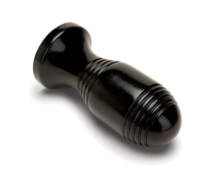 Enhance your anal play with a pleasure-enhancing plug design... Prowler - Ribbed Anal Plug - Black photo-2