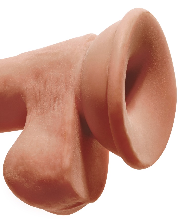 The King Cock Plus 6.5" Triple Density Cock with Balls ... King Cock - Triple Density w Balls 6.5" - Caramel photo-7