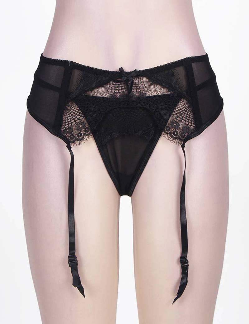 Sexy Transparent Lace Garter Panties
Material &n... Ohyeah - Lace Garter Belt w Panties - Black - XL photo-5