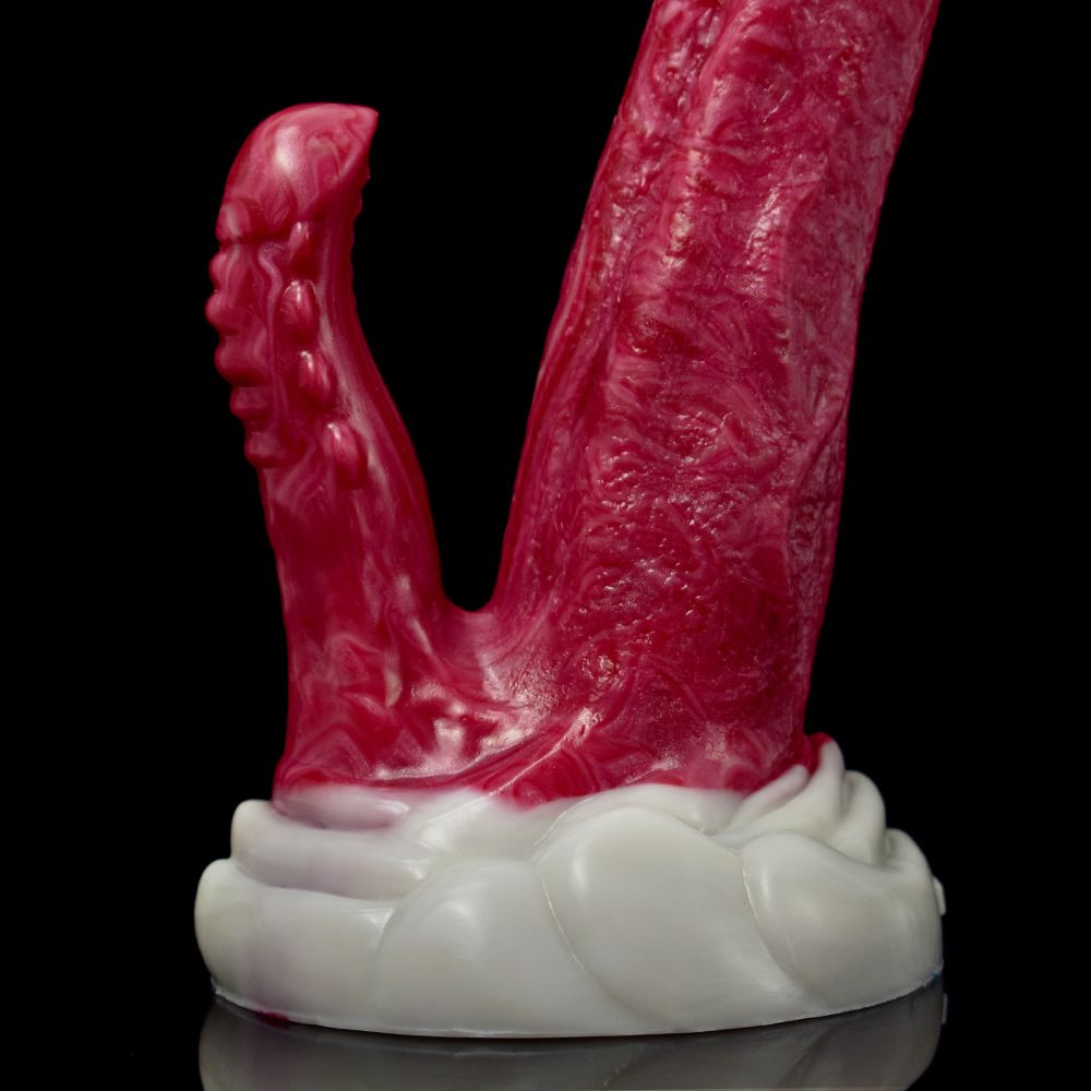 Silicone double head lesbian masturbator dildos, ... FAAK - Double Head Dildo - Hellfire photo-10