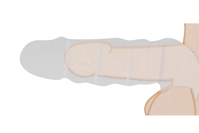 Be the bigger, better deal. The super-lifelike shapes, textu... RealRock - Penis Sleeve 6" - Black photo-8