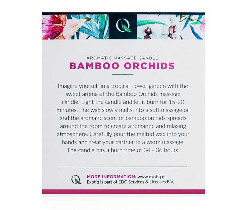 Enjoy or give a lovely massage with this Exotiq massage cand... Exotiq - Massage Candle Bamboo Orchids - 200g photo-5