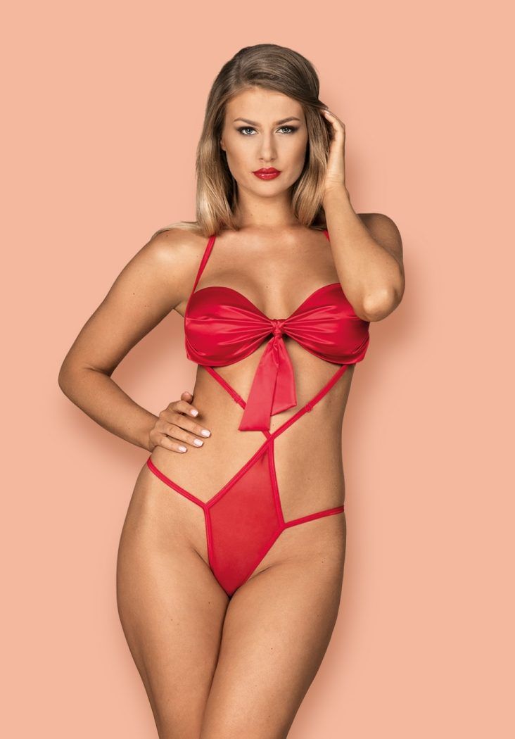 Do you like gifts that bring a lot of joy, love and pleasure... Obsessive - Giftella Teddy - Red - S/M photo-5
