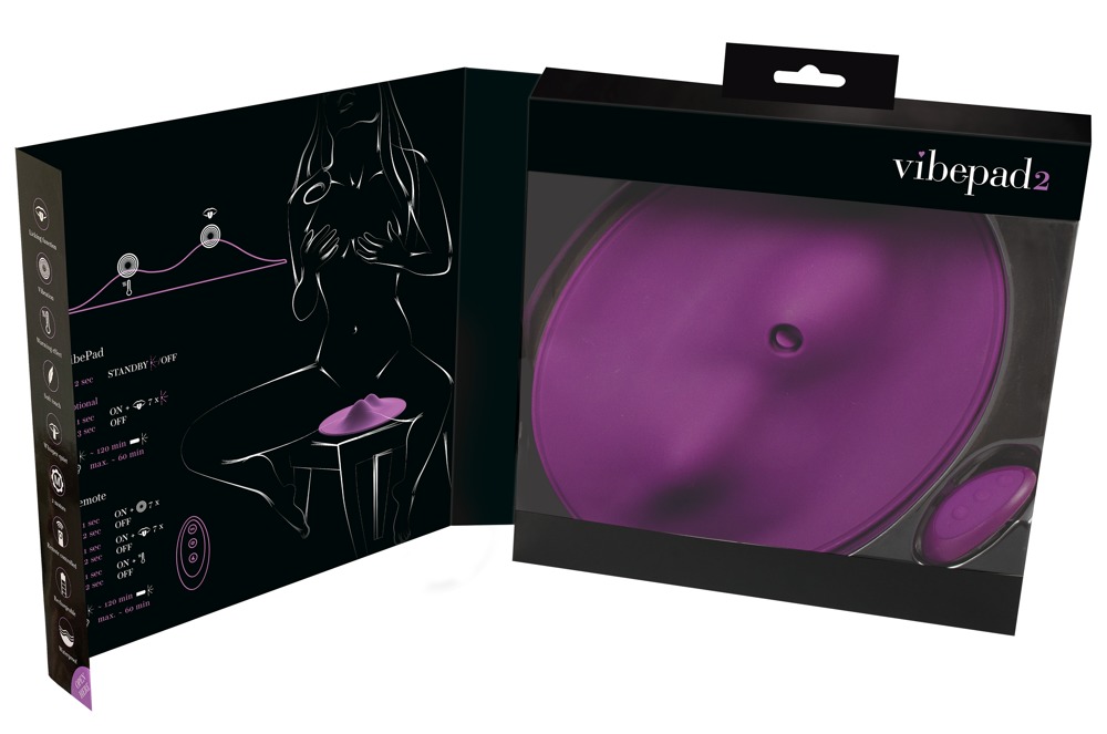Ride the pleasure waves – now with an additional warming and... Vibepad 2 - Warming Stimulator - Purple photo-11